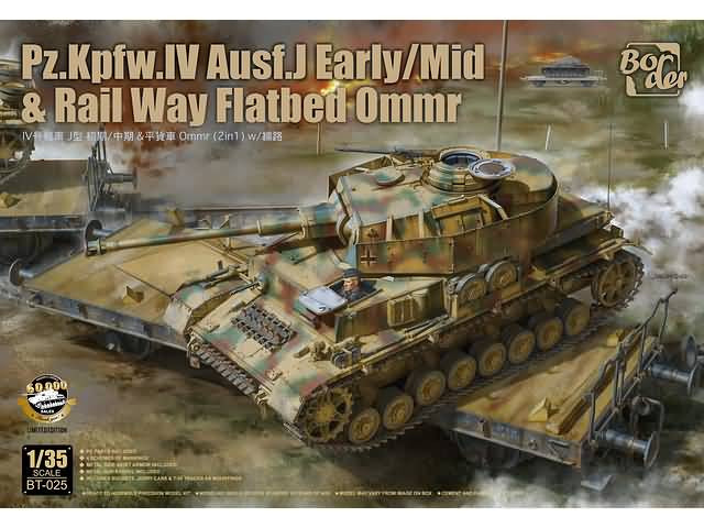 Border Models - Pz.Kpfw. IV Ausf J w/rail flatbed 1:35 - BT025