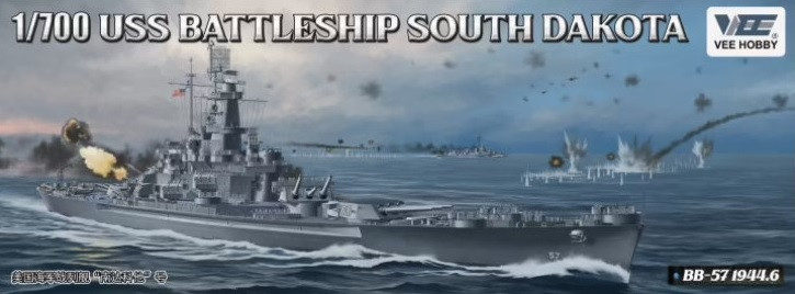 Vee Hobby Model - USS South Dakota BB-57 1944 1:700 - V57005