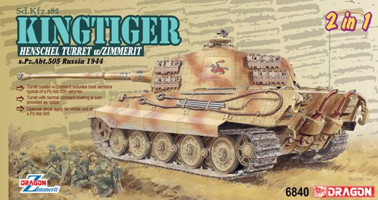 DML Military Kits - Sd.Kfz.182 Kingtiger 2'n1 1:35 - 6840