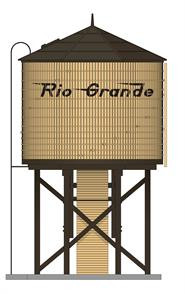 Broadway Limited - Ho Oper Water Tower W/sd DRGW Weathered - 7917