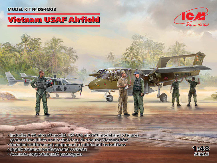 ICM Models - Nam Cessna O-2A,OV-10 Bronco & Fig 1:48 - DS4803