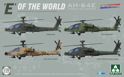 Takom Models - AH-64E E of the World Attack Heli 1:35 - 2603