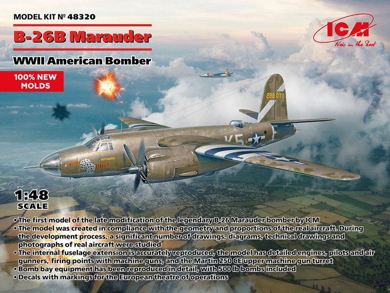 ICM Models - US B-26B Marauder Bomber 1:48 - 48320