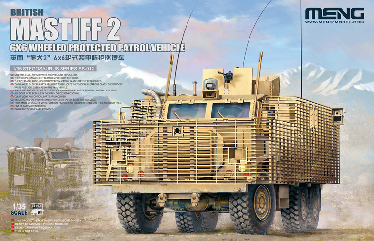 Meng Models - British Mastiff 2 6x6 Wheeled 1:35 - SS012