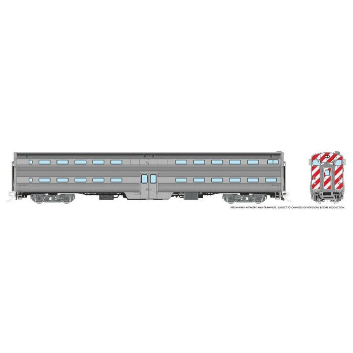 Rapido Trains - HO Budd Gallery Cab Coach undec - 145098