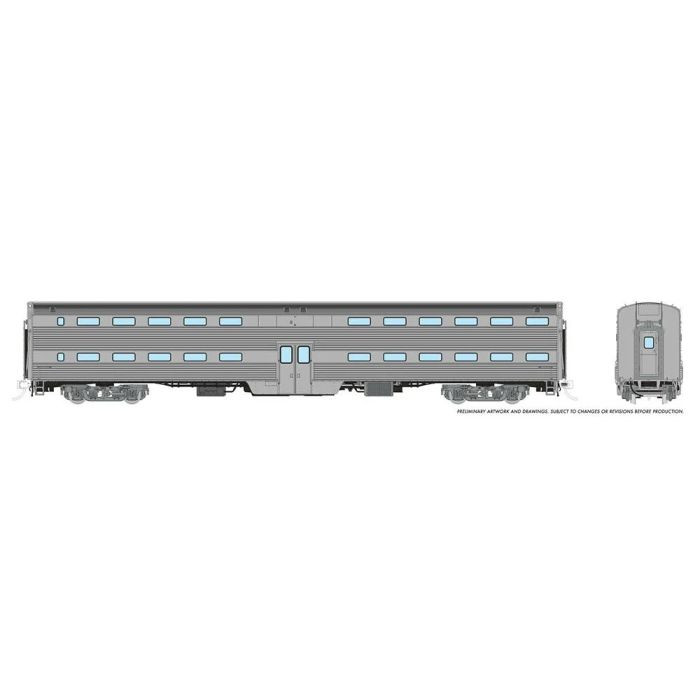 Rapido Trains - HO Budd Gallery Coach 1pc undec - 145099