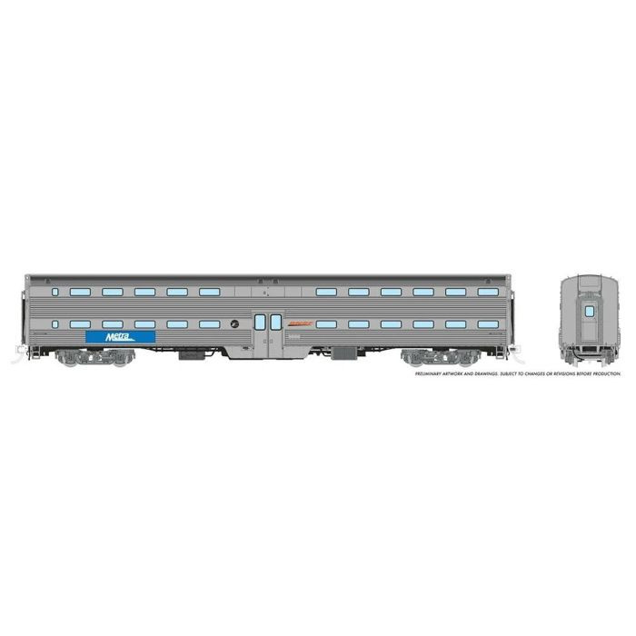 Rapido Trains - HO Budd Gallery METRA 1pc unnumbered - 145010