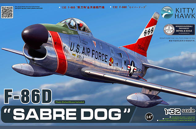Kitty Hawk Models - F-86D Sabre Dog 1:32 - 32007