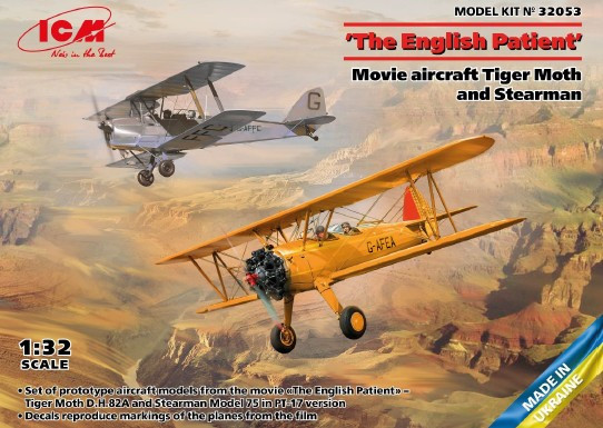 ICM Models - Tiger Moth & Stearman Aircraft Movie1:32 - 32053