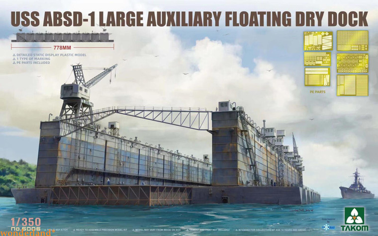 Takom Models - USS ABSD-1 Aux. Floating Dry Dock 1:350 - 6006