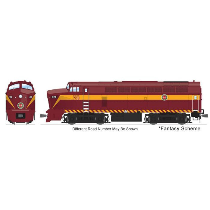 Broadway Limited - HO BF-16 Sharknose A no sound DMIR #728 - 8284