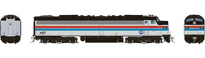 Rapido Trains - HO HEP E-Unit Phase II Metro North #497 - 28306