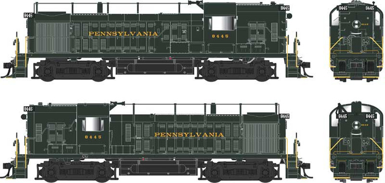 Bowser - Ho ALCo RS-3 PRR Hammerhead 8445 - 25237