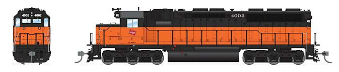 Broadway Limited - HO EMD SD45 no sound MILW #4002 - 9004