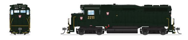 Broadway Limited - HO EMD GP30 no sound PRR #2211 - 9574