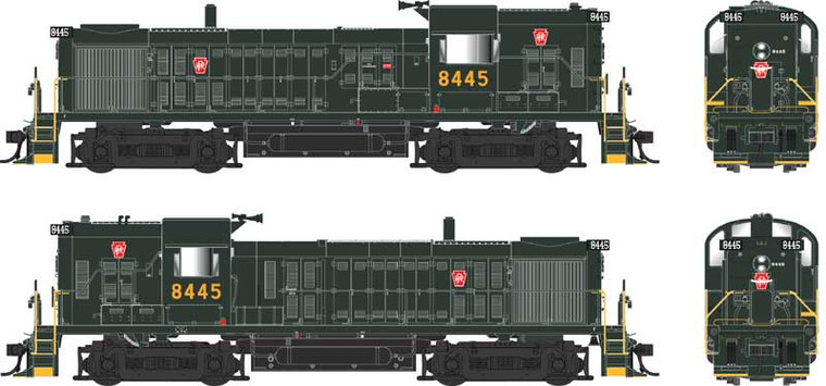 Bowser - Ho ALCo RS-3 PRR Decal Hammerhead 8445 W - 25242
