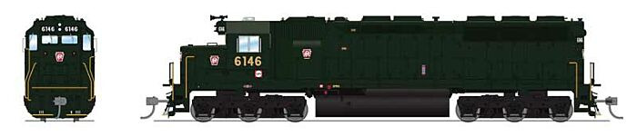 Broadway Limited - HO EMD SD45 P4 PRR #6145 - 7943