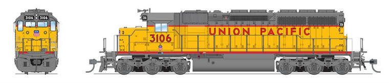 Broadway Limited - Ho EMD SD40 UP 3117 Para4 W/sd - 7649