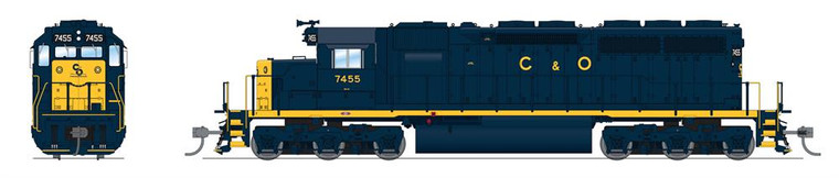 Broadway Limited - Ho EMD SD40 C&O 7462  Para4 W/sd - 7633