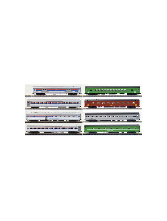 Kato - N Amtrak Rainbow Era 8 Car Set w/lights - 10619711