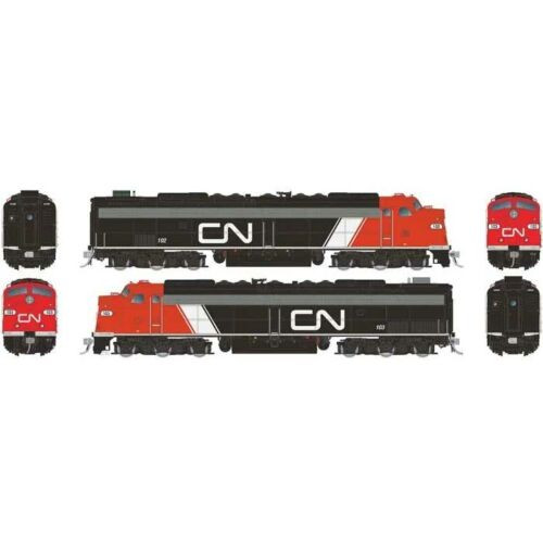 Rapido Trains - HO E8A + E8A w/HEP CN Noodle 102/103 w/s - 28816