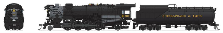 Broadway Limited - Ho C&O K-2 Mikado Para-4 1168 W/sd+s - 7591