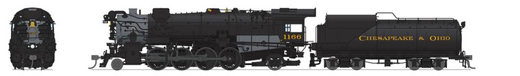 Broadway Limited - Ho C&O K-2 Mikado Para-4 1166 W/sd+s - 7596
