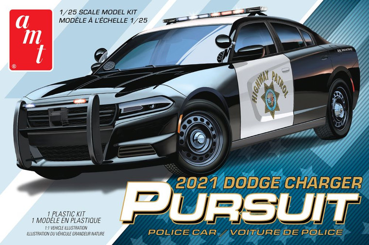 AMT-ERTL Models - 21 Dodge Charger Police Pursuit 1:25 - 1324