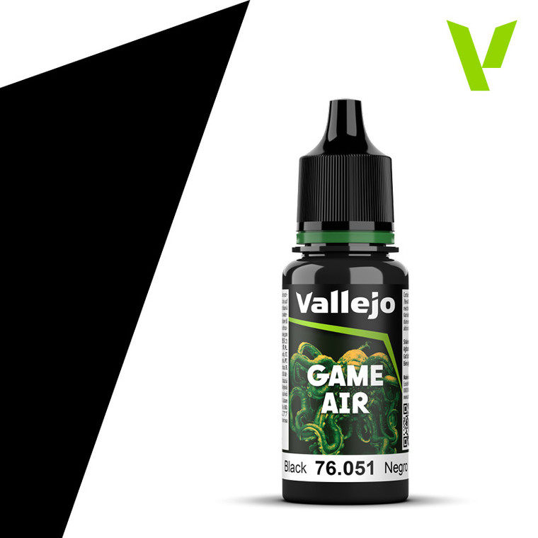 Vallejo Acrylic Paints - Game Air Black 18ml 6pk - 76051
