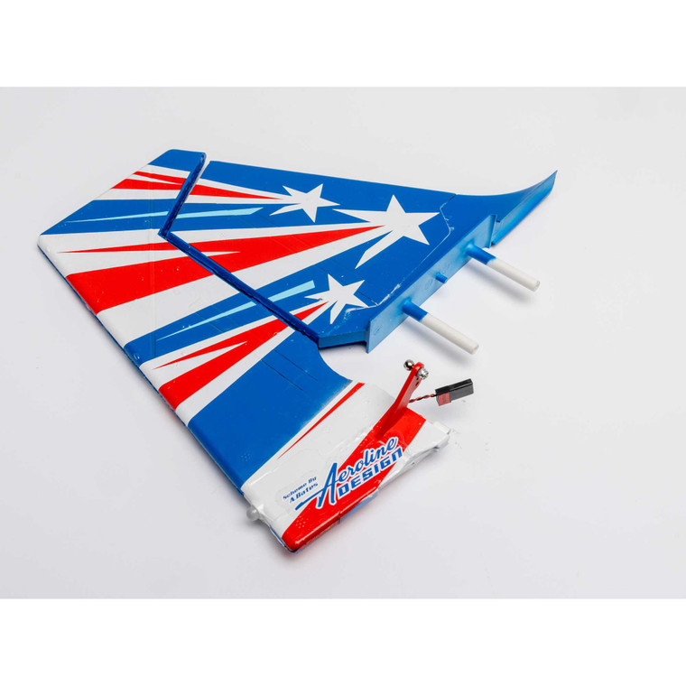 E-flite - Vertical Stabilizer and Rudder w/ LED: Decathlon RJG 1.2m - -1059