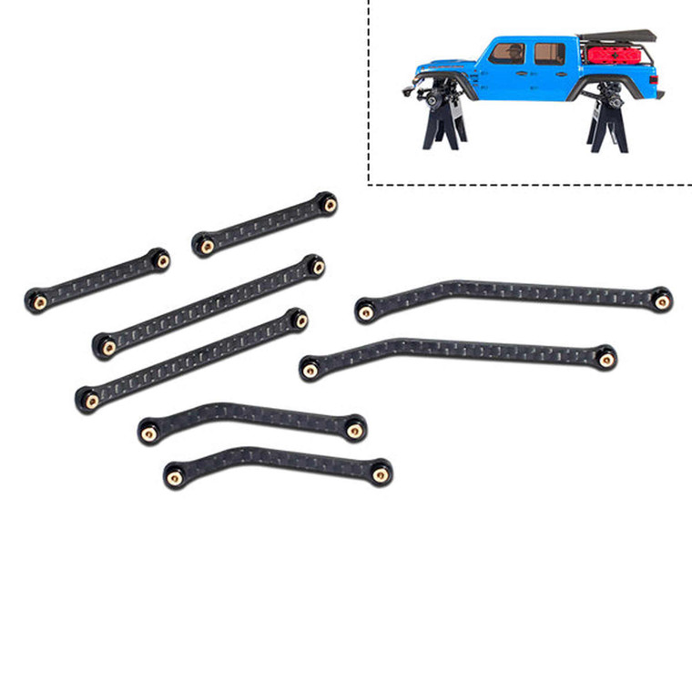 FuriTek - Furitek Carbon High Clearance Links Set for SCX24 Gladiator - 2105