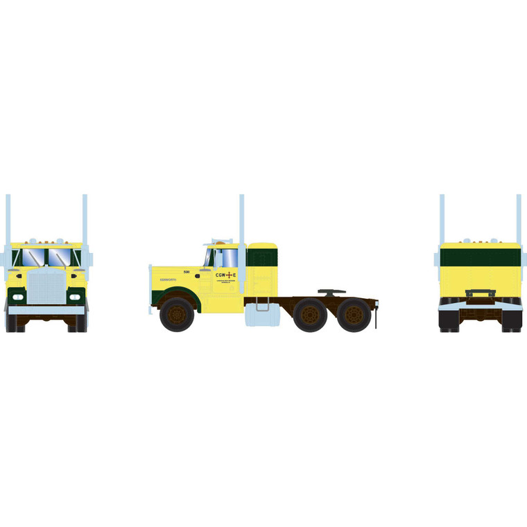 Athearn - HO ATH KW Tractor, Canadian Great Western Express #5910 - -2085