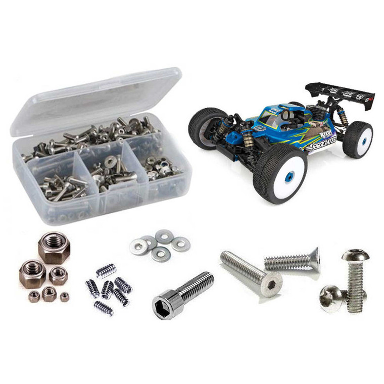 RC Screwz - Associated RC8B4.1 Nitro 1/8th (#80949) Stainless Steel Screw Kit - ASC140