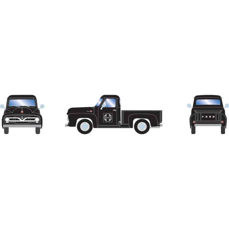 Athearn - HO ATH 1955 Ford F-100 Pickup Truck, ATSF - -1877 Athearn - HO ATH 1955 Ford F-100 Pickup Truck, ATSF - -1877