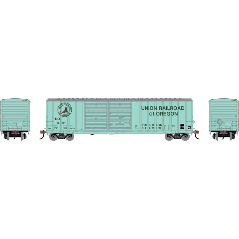 Athearn - HO ATH 50' FMC 5077 DD Offset Box Car, UO #1501 - -1743 Athearn - HO ATH 50' FMC 5077 DD Offset Box Car, UO #1501 - -1743