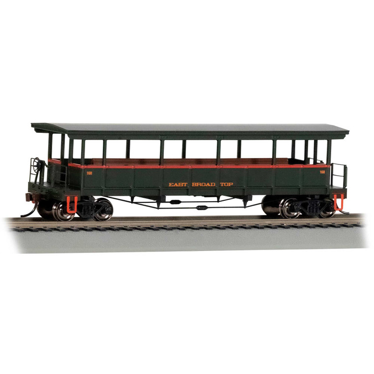 Bachmann Industries - Bachmann Trains - Open Sided Excursion Car - EAST BROAD TOP #168 - HO Scale - 17401