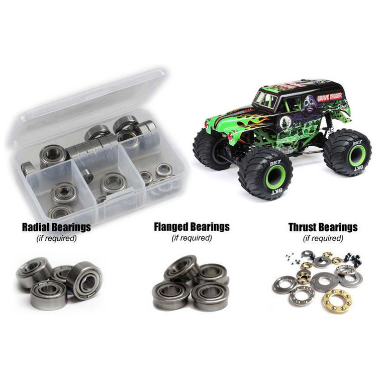 RC Screwz - Team Losi 1/18 Mini LMT 4X4 (#LOS01026) Metal Shielded Bearing Kit - LOS142B