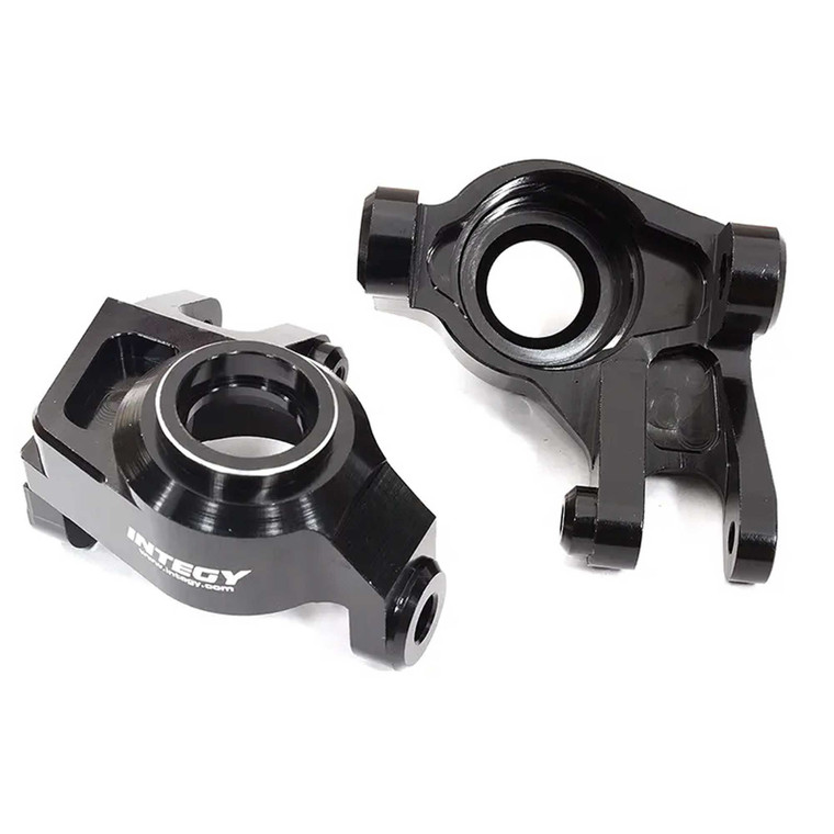 Integy - Billet Machined Steering Knuckles for Axial 1/6 SCX6 Jeep JLU Wrangler - C32952BLACK