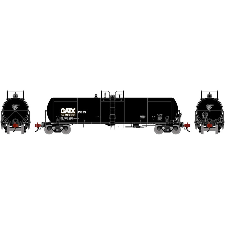 Athearn - HO GEN GATC 20K Gallon Tank Car, GATX de Mexico #43955 - G-1317 Athearn - HO GEN GATC 20K Gallon Tank Car, GATX de Mexico #43955 - G-1317