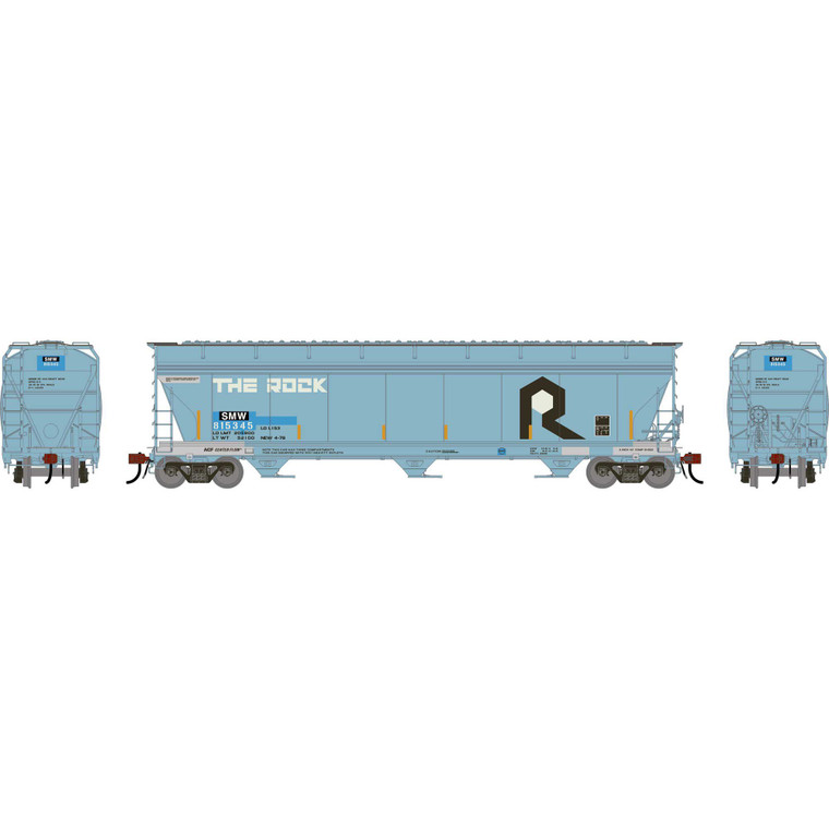 Athearn - HO GEN ACF 4600 Covered Hoppers, Primed For Grime SMW #815345  - G-1528