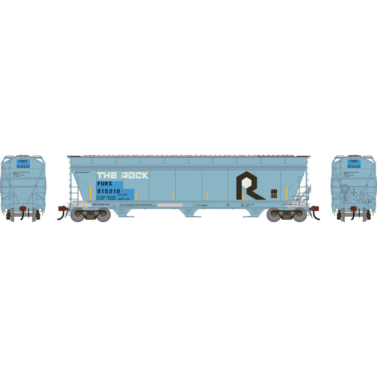Athearn - HO GEN ACF 4600 Covered Hoppers, Primed For Grime FURX #815218 - G-1529