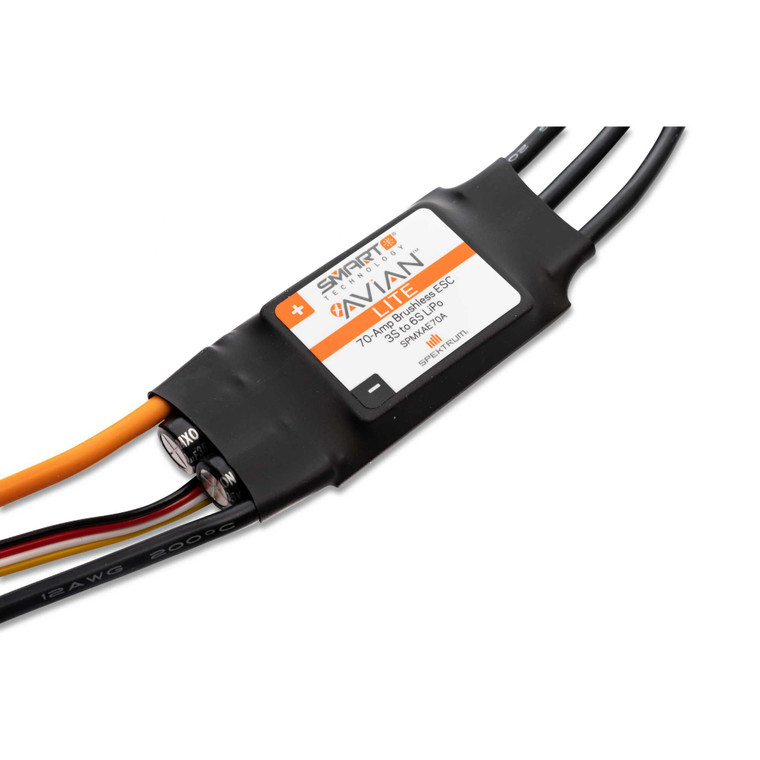 Spektrum - Avian 70-Amp Smart Lite Brushless ESC, 3S-6S: IC3 Ver. E - XAE70E Spektrum - Avian 70-Amp Smart Lite Brushless ESC, 3S-6S: IC3 Ver. E - XAE70E