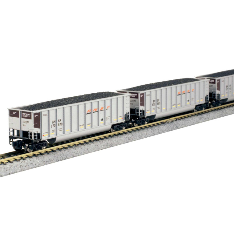 Kato USA - (N)Bethgon Coalporter  8 Car Set  BNSF Swoosh - 1064633