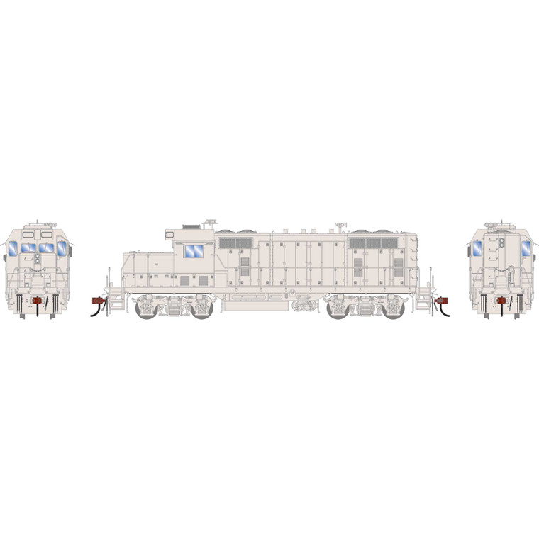 Athearn - HO GEN GP7u Locomotive,  Undecorated - G-1490