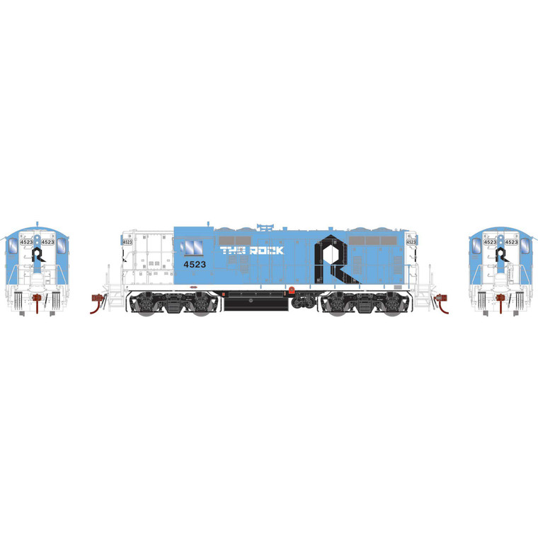 Athearn - HO GEN GP7R Locomotive, ROCK #4523 - G-1345