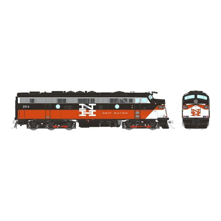 Rapido Trains - HO Rebuilt FL9 (DC/Silent): ConnDOT - McGinnis: #2016 - 14118