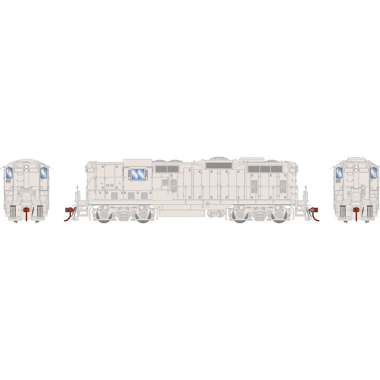 Athearn - HO GEN GP7 Locomotive w/DCC & Sound, Undecorated w/Dynamic Brake Phase III - G-1260