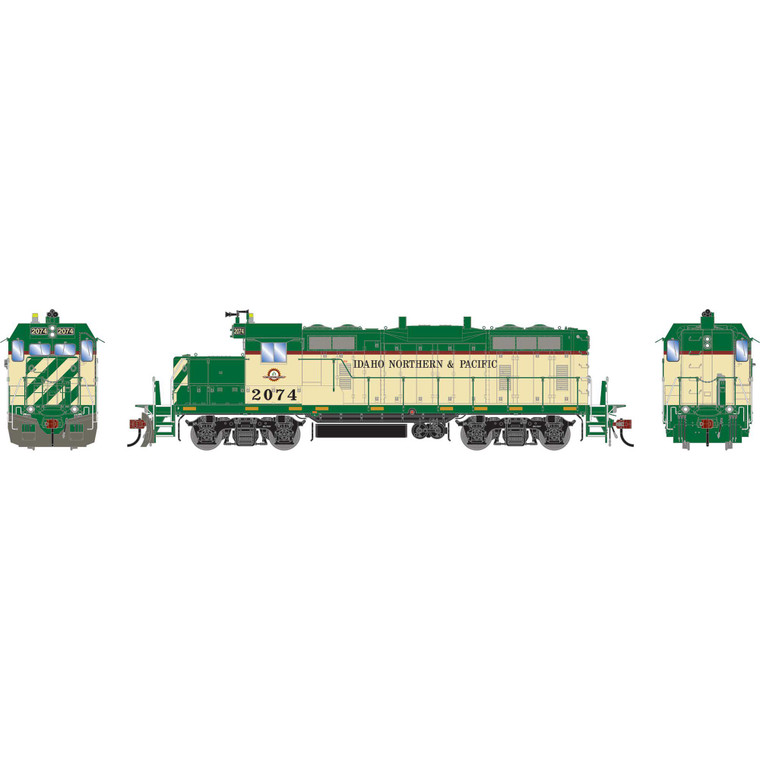 Athearn - HO GEN GP7u Locomotive w/DCC & Sound, INPR #2074 - G-1502
