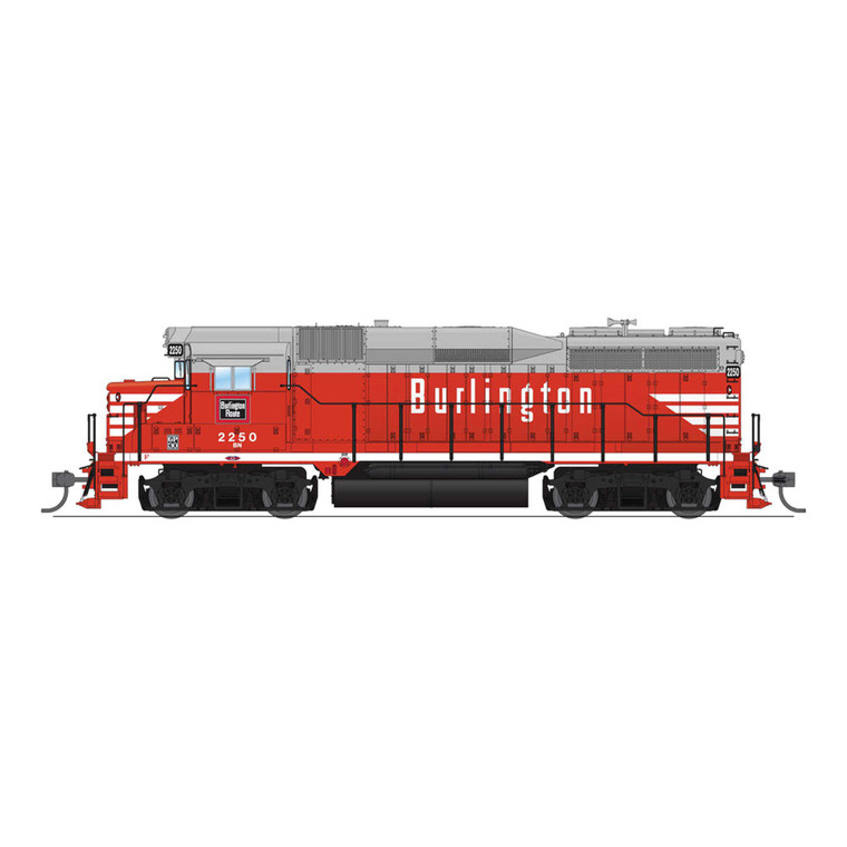 Broadway Limited Imports - HO EMD GP30, BN 2250, CBQ Chinese Red w/ BN patch, Paragon4 Sound/DC/DCC - 9134