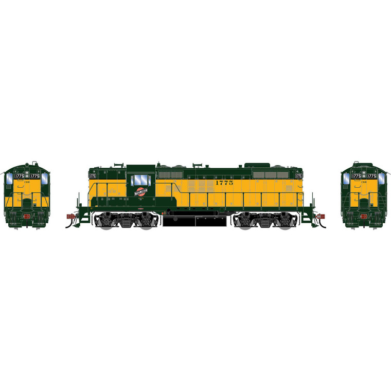 Athearn - HO GEN GP18 Locomotive w/DCC & Sound, CNW #1775 - G-1368